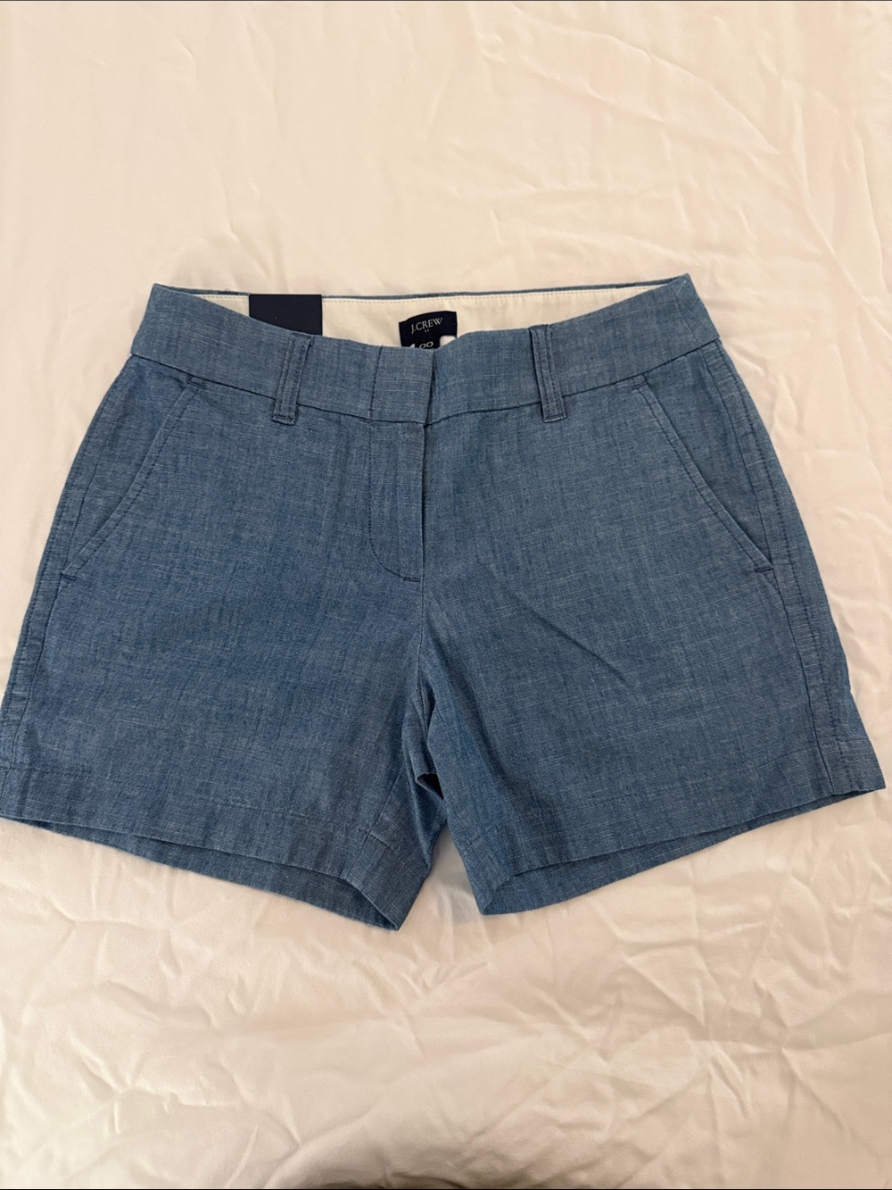 J. Crew Chambray Blue Women's Bermuda Shorts
